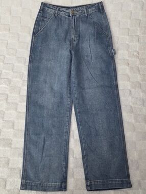 Fashion Nova On Deck Carpenter Skater Jeans Light Blue Wash Size 3 BNWOT
